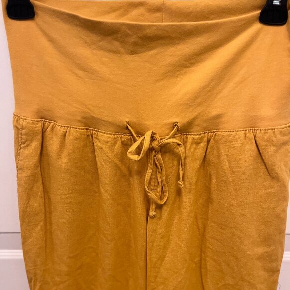 😍 3x $18 Clearance NWOT Old Navy Women's maternity Pants In Linen Blend. Size M - Picture 2 of 9